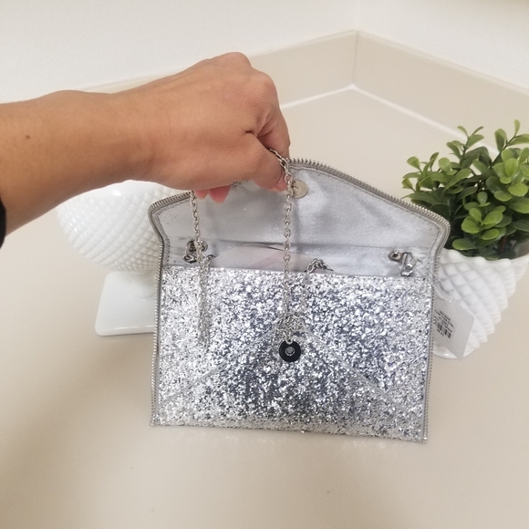 BOUTIQUE TRENDY FASHION GLITTER CLUTCH PURSE - Picture 2 of 4